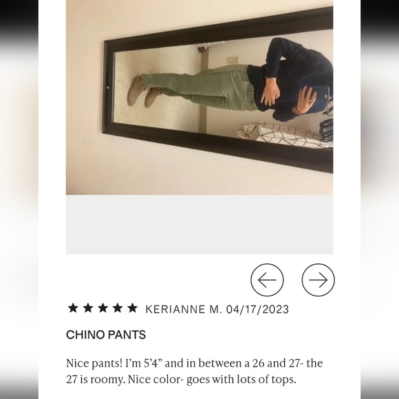 Stretch Cotton Twill Girlfriend Chino Pants - Picture 11 of 11